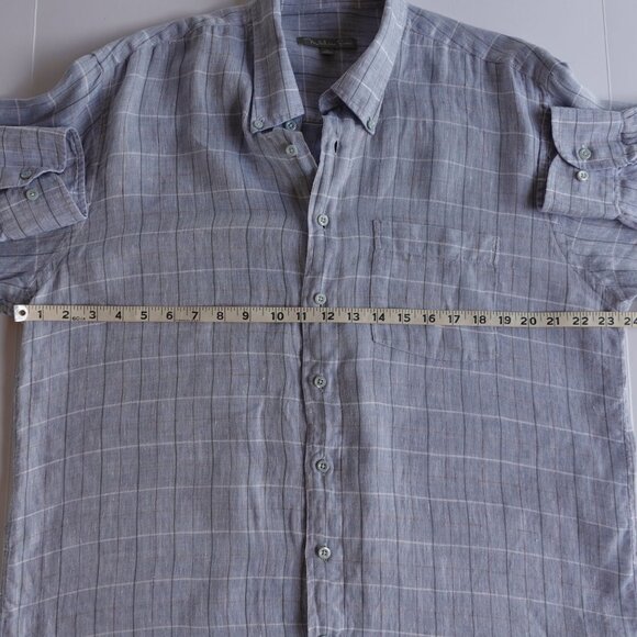 Madeleine Finn Linen Long Sleeve Button Down XL - Picture 3 of 9